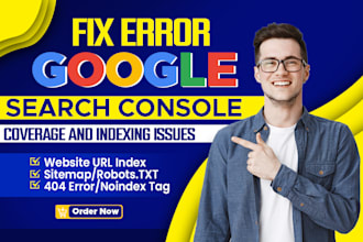 fix google search console coverage errors and indexing