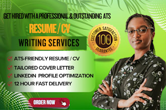 provide professional ats optimized resume, CV writing, and editing services