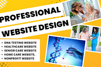 dna testing website, healthcare, senior care, home care site, nonprofit website