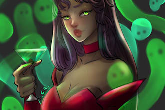 draw beautifull stylized art