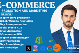 promote your airbnb, shopify, ebay, etsy store, or any website to to boost sales