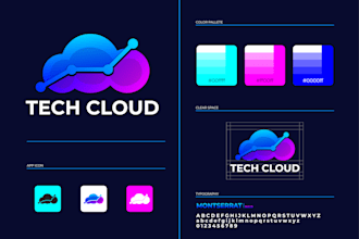 design tech logo for crypto, cyber, startup, security, saas, software agency app
