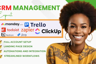 setup trello monday todoist zapier clickup notion vtiger jira dubsado slack CRM