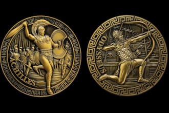 do 3d coin model 3d bas relief 3d medallion 3d cryptocurrency nft coin design