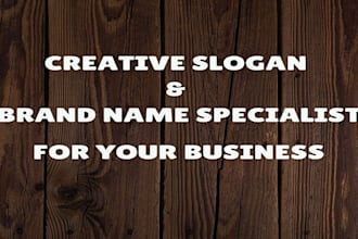 create 30 original, meaningful and catchy slogans or taglines for your business