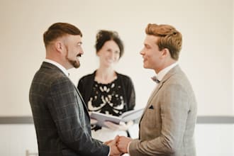 write you a heartfelt and memorable gay wedding speech vows or toast
