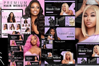 create beauty hair extension website and shopify hair extension store