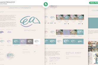 design your full brand identity and detailed guidelines book
