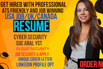 write cyber security resume, IT tech,cloud,epic,soc analyst cybersecurity resume