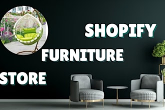 design shopify store, home decor, furniture store, interior design