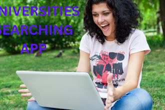 develop university searching app, examination preparation app, school management
