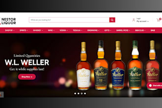 design luxury wine shopify store liquor store beverages store dropshipping store