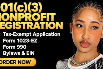 register 501c3 nonprofit registration tax exempt, form 990, 1023ez, bylaws ein