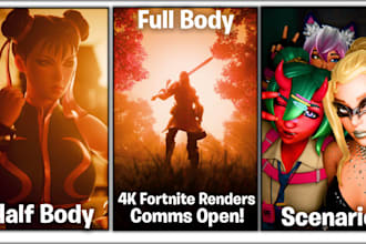 create the highest quality fortnite renders for you in 4k