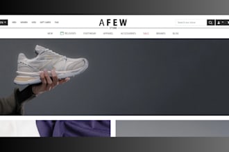 design shoe ecommerce website sneakers shopify store footwear dropshipping store