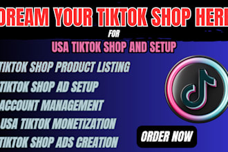 setup USA agency tiktok account tik tok shop business account tiktok video ads
