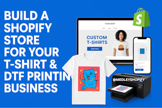 design t shit dtf printing shopify store clothing dtf shopify website