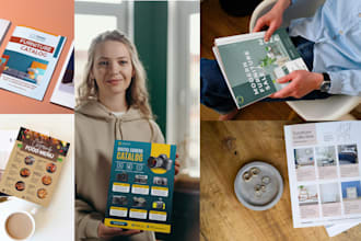 design stunning catalogs, magazines, booklets, lookbooks, flyers, sell sheets