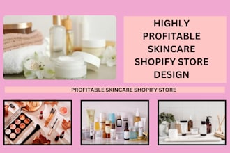 design shopify skin care website cosmetic store beauty shopify store makeup shop