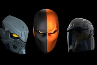 do 3d cosplay, cosplay model, 3d mask, cosplay props, 3d helmet, costume