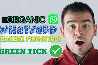 create whatsapp channel set up channel channel promotion and channel green tick