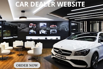 design automotive car dealership website, car website