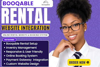 design booqable rental service website booqable online booking website integrate