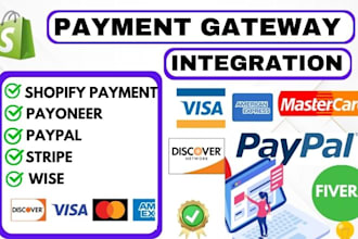 do paypal or any payment gateway integration in shopify and other platform