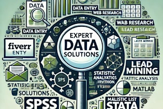 do expert data entry work and data analysis spss, stata, python,matlab