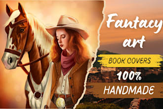 create fantasy illustrations and book covers