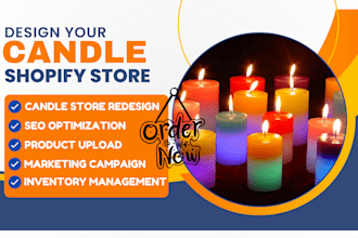 design candle shopify store scented incense wax handmade soap candle label store