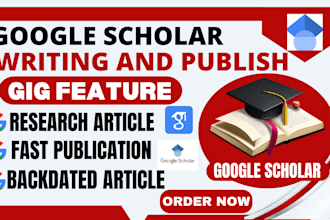 write and publish article in a peer reviewed scopus and google scholar journal