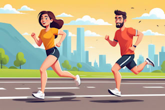 create flat vector illustration or cartoon character