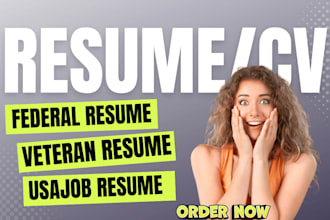write ats metric federal, military, veteran resume for usajobs, ecq, mtqs, ptqs