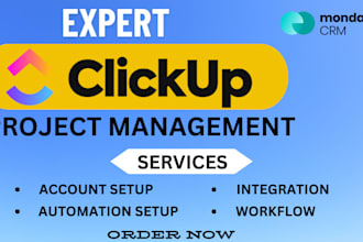 setup workflows integrate and automate clickup project management monday crm