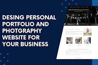 create your personal portfolio, brand or photography website