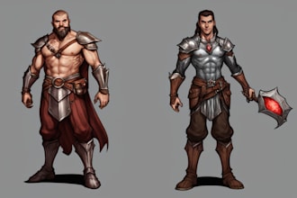 create d and d character art that you want
