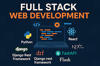 build full stack websites with django, react along with machine learning and ai