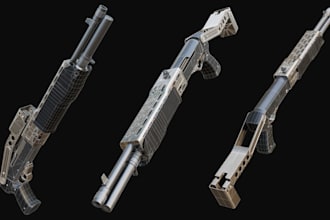 model and texture 3d game ready assets