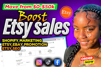 do etsy shop promotion campaigns to boost etsy sales, ebay seo traffic ads sales