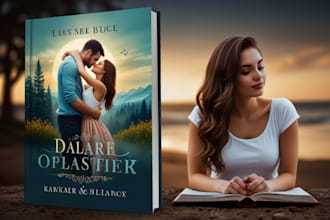 design high quality romance book or ebook cover