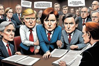 make a political and editorial cartoon