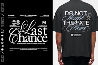 design typographic typography edgy streetwear design tshirt and hoodie