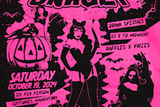 create a horror flyer for your event