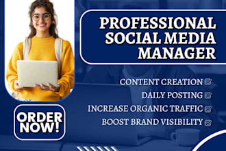 be your social media manager and content creator