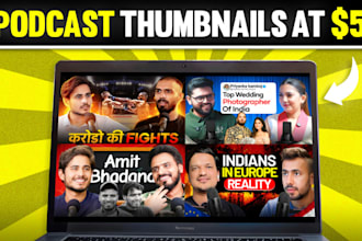 eye catchy podcast thumbnails
