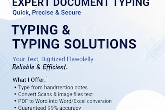 do accurate document typing retyping and data entry services
