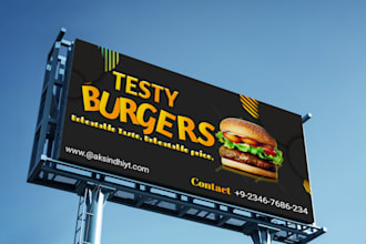 design eye catching billboards signage and posters with fast delivery