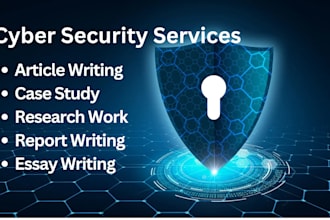 write well researched cyber security and computer science articles and reports