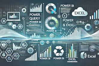transform power query, analyse excel data and prepare dynamic power bi dashboard
